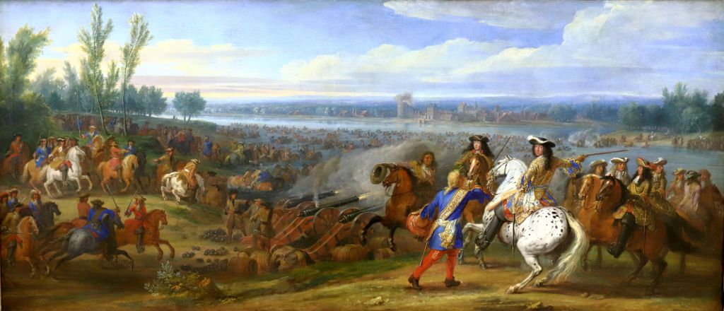 van der Meulen (1675) : le passage du Rhin 1672