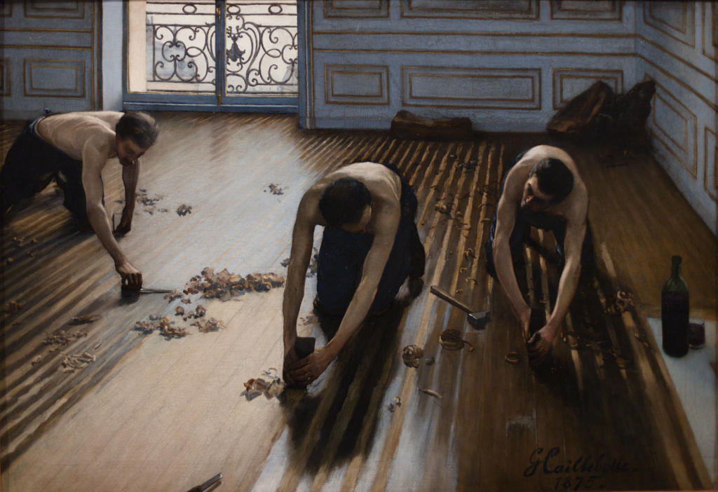 Gustave Caillebotte (1875) : Raboteurs de parquet