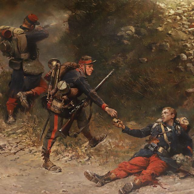 E. Detaille (1880) : 最后一盒子弹