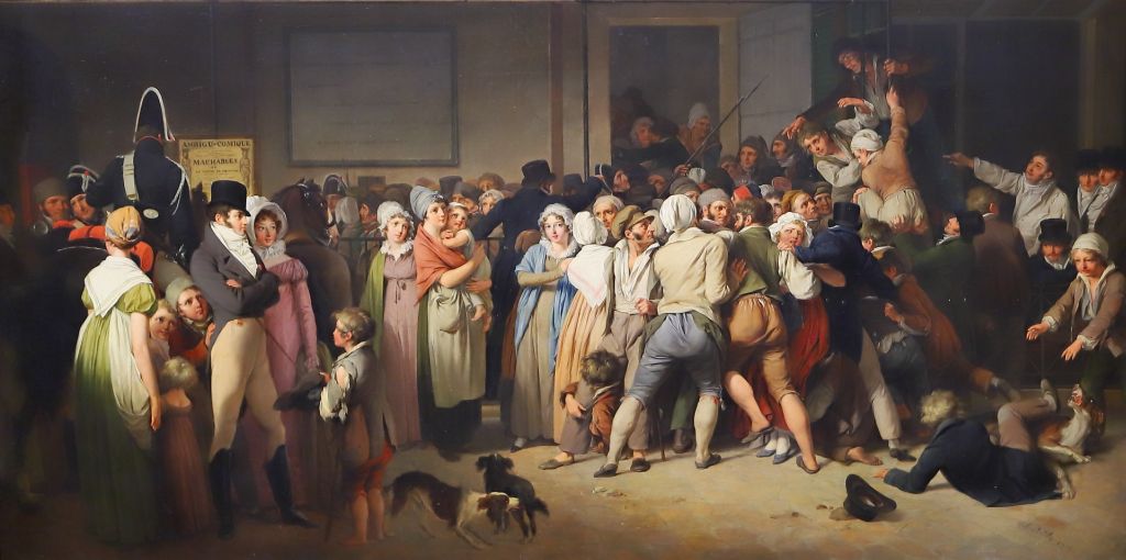 L. Boilly (1819) : 免费演出时剧场入口处