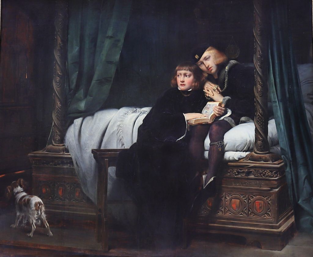 P. Delaroche (1830) : 关在伦敦塔的爱德华王子