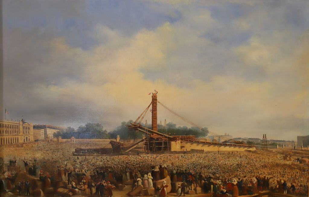 F. Dubois (1836) : 在协和广场竖立方尖碑