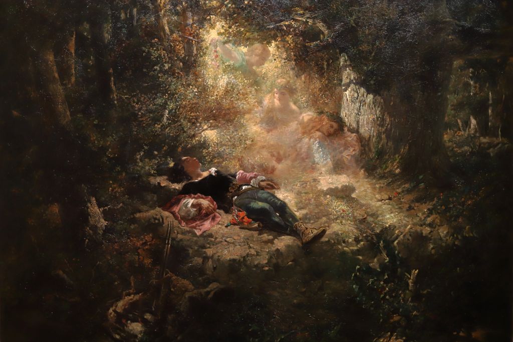 C. Nanteuil (1848) : 猎人和一束光线