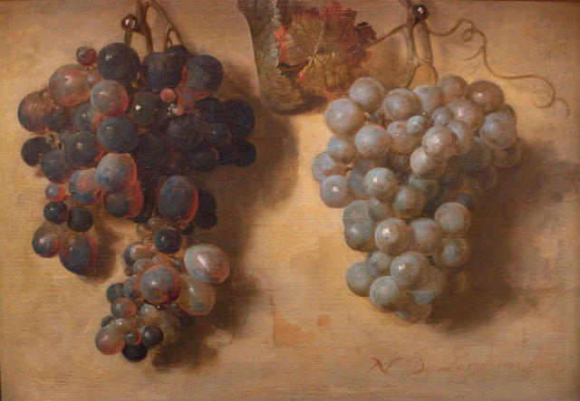 Nicolas Largillière (1677) : Deux grappes de raisin